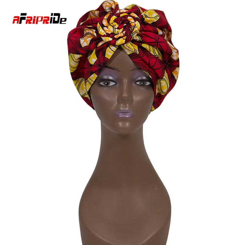 

2020 Already Made African Head Tie for Women Nigerian Girls Scarves Women Head Wrap Pure Cotton Beautiful Wedding Turban WYB448