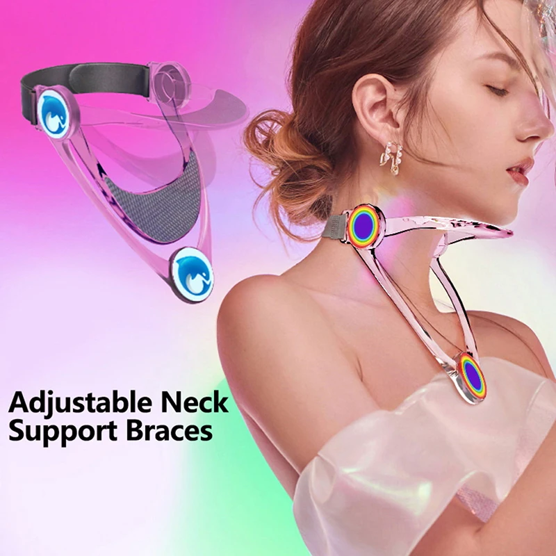 

1PC Adjustable Neck Support Braces Decompressed Shaping Cervical Traction Collar Forward Posture Corrector Health Care Stretcher