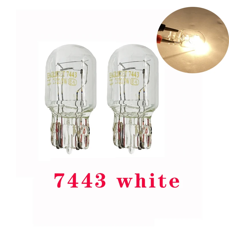 

1/4/10 шт. T20 7440 7443 WY21W W21W галогенные лампы 7443 W21/5 Вт T20 супер яркий резервный фонарь заднего хода для автомобильной сигнальной лампы 12 В