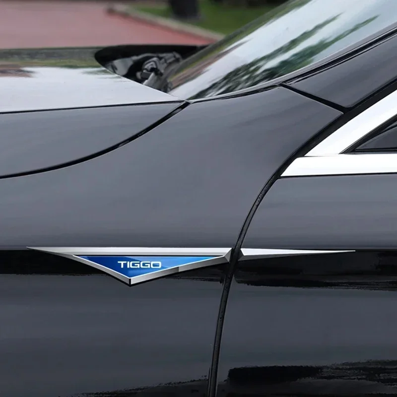 Фото 2 шт. 3D металлических наклеек-эмблем для крыла автомобиля Chery Omoda C5, Tiggo 4 Pro, Tiggo 7, Jaecoo J7, J8, элементы декора кузова автомобиля. №5