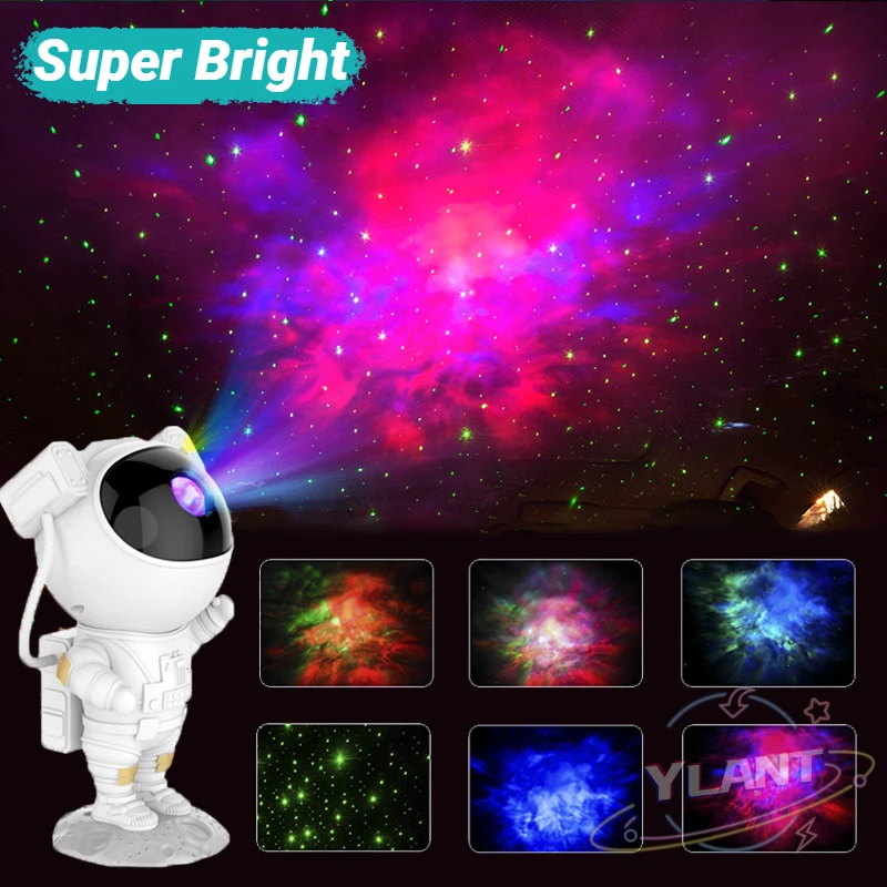 

Новая лампа-проектор Galaxy, ночник со звездным небом для дома, спальни, декор для комнаты, декоративные светильники с астронавтом, подарок для ...