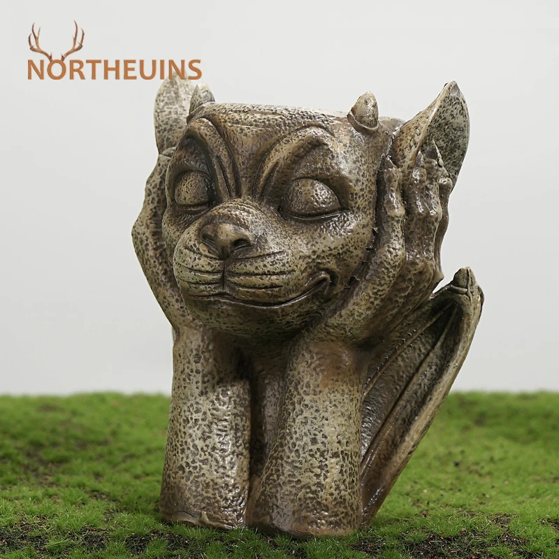 

Цветочная ваза NORTHEUINS из смолы, фигурки для интерьера, абстрактный монстр, цветочный горшок, декоративные статуи для дома и улицы, сада