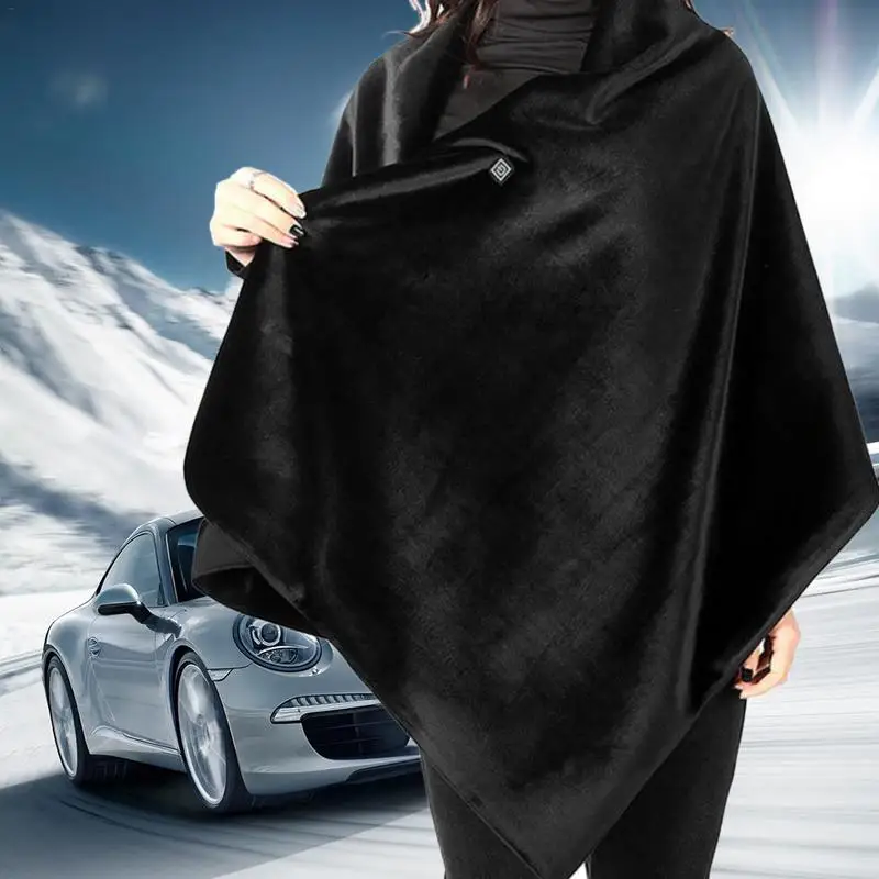 

Мягкая шаль с подогревом по USB, домашнее электрическое одеяло с подогревом, подкладка, шаль с подогревом по USB, шарф на плечо и шею, зимние теп...