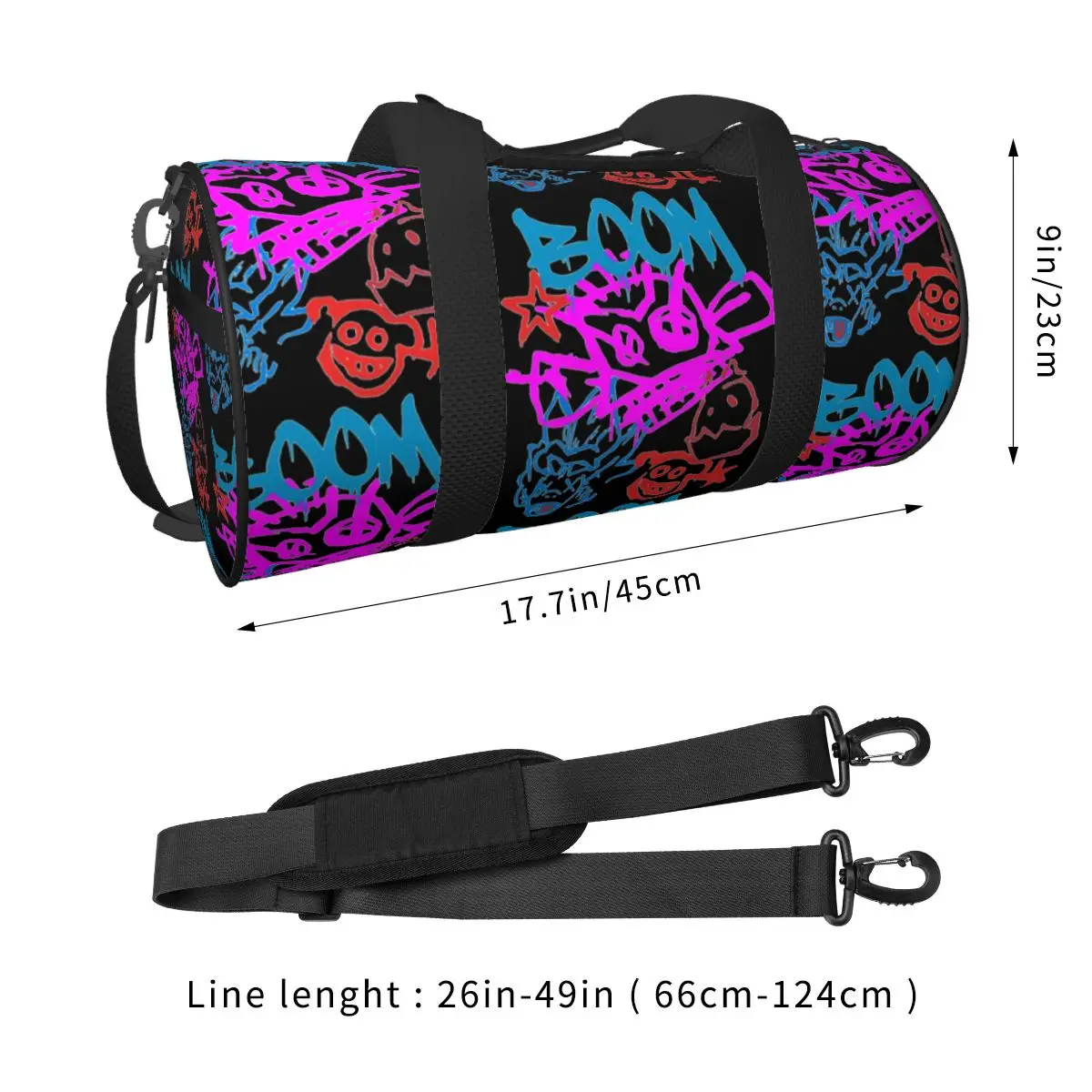 Обезьяна граффити Jinx Arcane Спортивная сумка Дорожные тренировочные спортивные