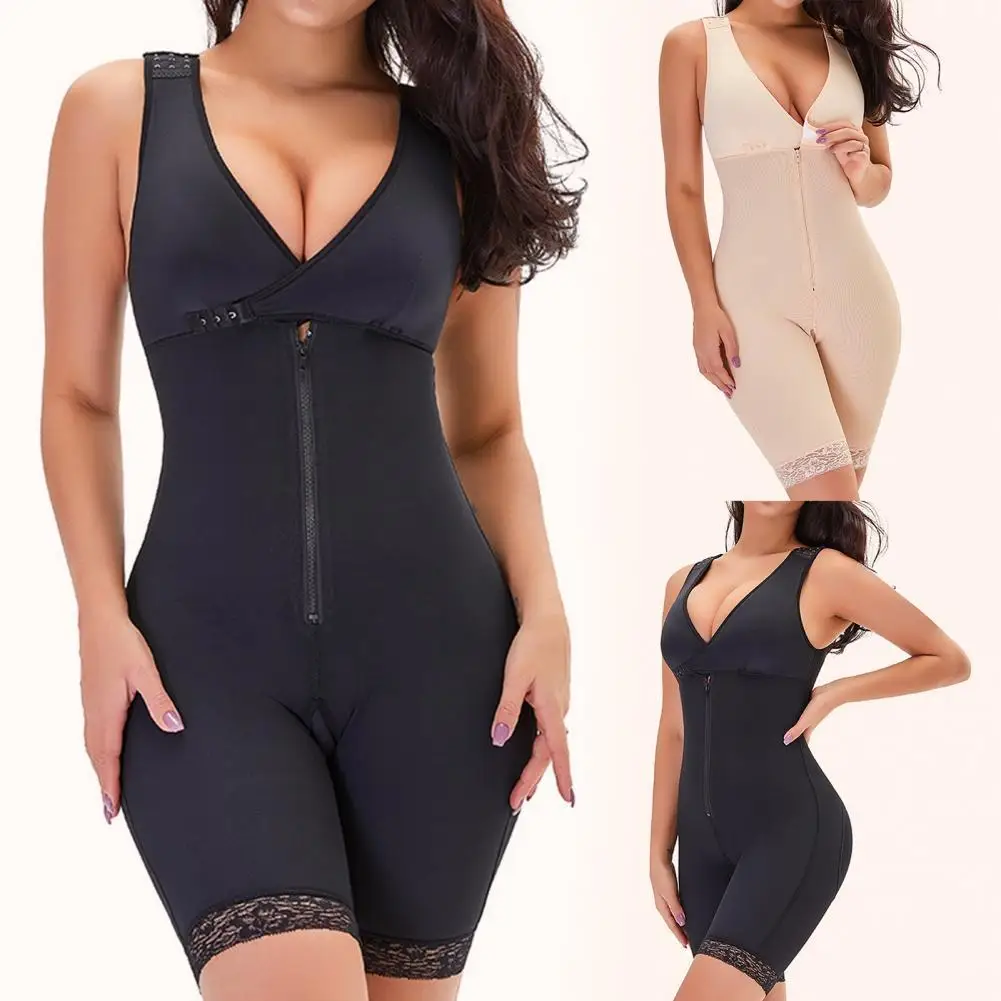 

2 Colors Useful Breasted Design Body Shaper Plus Size Women Shapewear Breathable Women Beauty Clothes