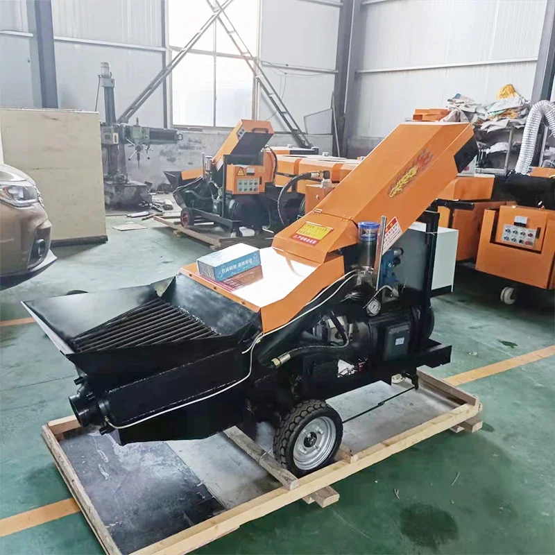 Бетононасос 40cbm дизельный насос цена 3-дюймовый шланг