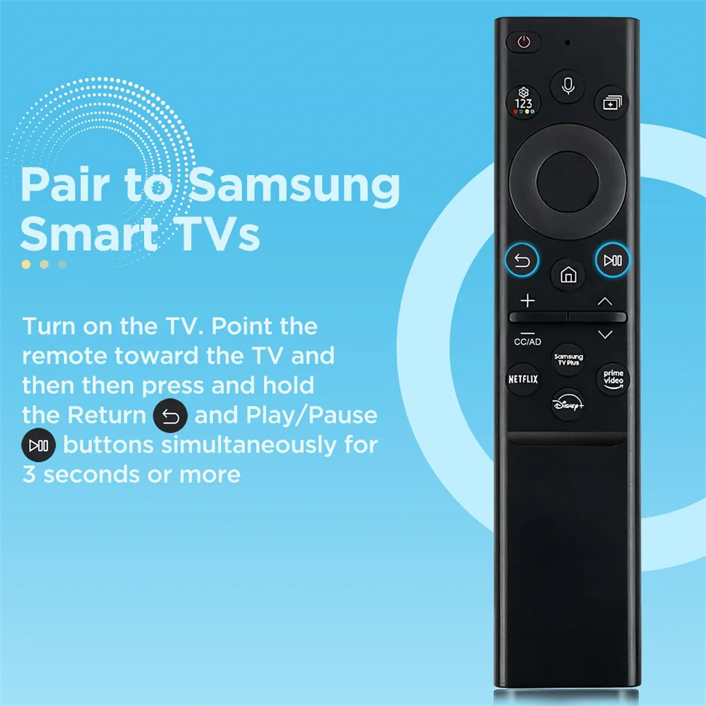 Сменный голосовой пульт дистанционного управления для Samsung Smart TV 2019-2022 Neo QLED UHD HDR FHD