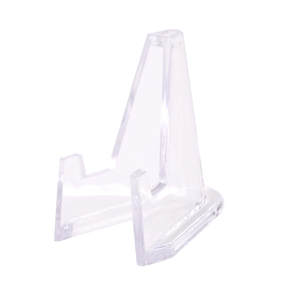 

20Pcs Acrylic Stand Coin Display Easel Holder Small Rack For Collectable Challenge Coin Capsule Holder Easel Game Card Holder
