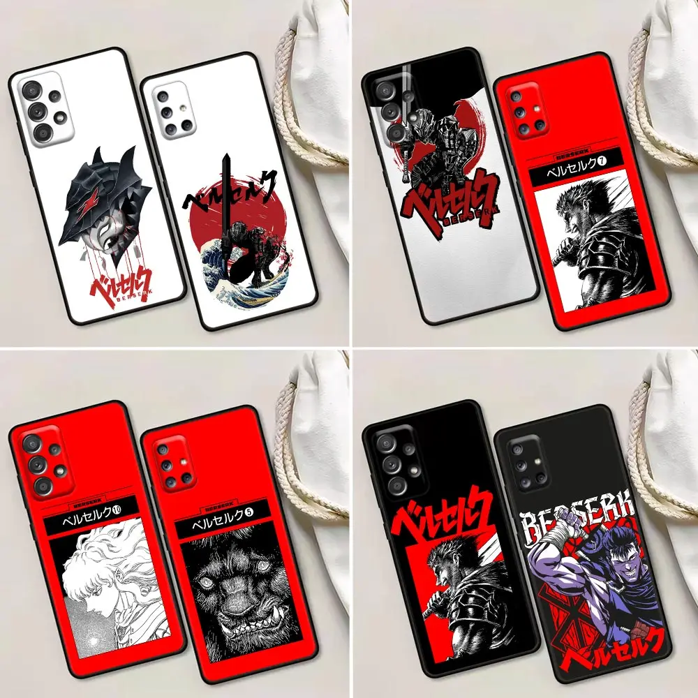 

Japan Anime Berserk Guts Comic Phone Case For Samsung A31 A32 A41 A42 A51 4G 5G A01 A02 A03s A11 A12 A13 A21s A22 Cover Fundas