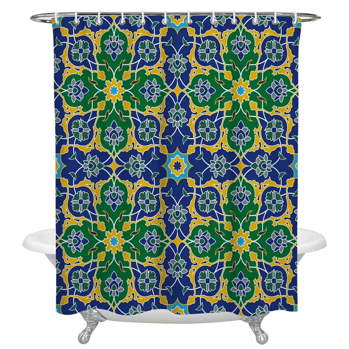 

Ethnic Pattern Design Shower Curtain for Bathroom Waterproof Polyester Fabric Bath Curtain Home Bathroom Decor