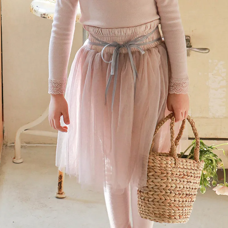 

Узкие детские весенние леггинсы в стиле принцессы с оленем Jonmi 2023 юбки-пачки леггинсы для маленьких девочек однотонные брюки Лоскутные коре...