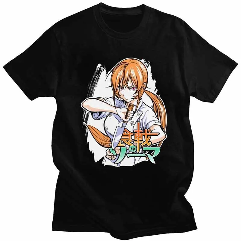 

Kawaii Anime Food Wars T Shirts Men Short Sleeved Shokugeki No Soma Manga Erina Nakiri T Shirt Cotton Graphic Tee Tops Tshirt