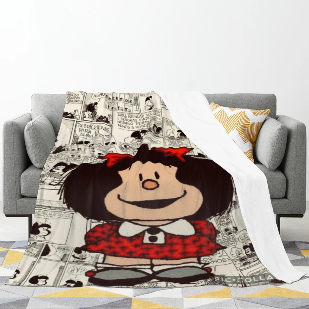 Одеяло Mafalda с фланцем текстильный декоративный портативный супер мягкий плед