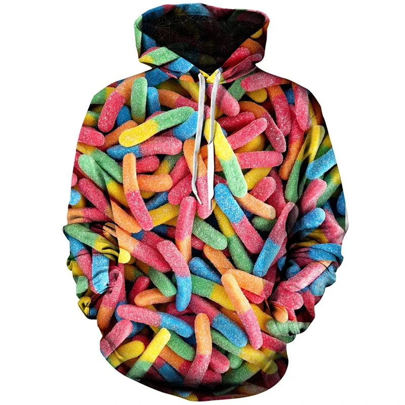 Мужской свитшот в стиле Харадзюку Повседневная забавная толстовка с 3D принтом