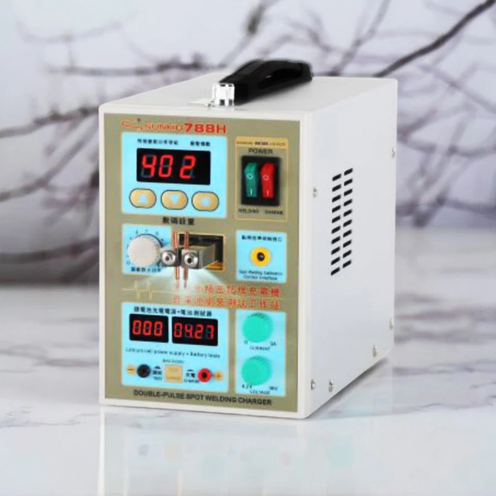 SUNKKO 788H Аппарат для точечной сварки 18650 Аккумуляторы Литиевая батарея Тест