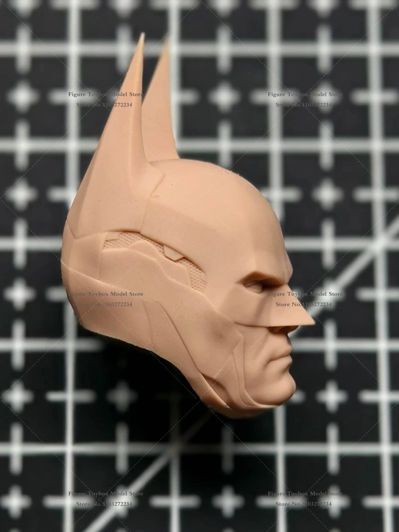 Фото Фигурка-аксессуар Akham Knight Hush Bat Hero, масштаб 1/12, неокрашенная белая модель головы солдата для 6-дюймовых фигурок Mezco и 7-дюймовых фигурок McFarlane №2