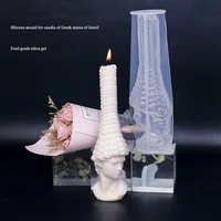 new crystal transparent candle holder portrait candlestick candle mold aromatherapy diy candle making wedding dinner party decor