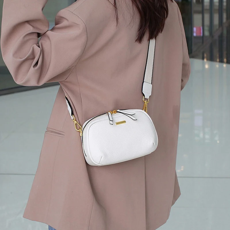 Симпатичная и вместительная 2 ремня 6 цветов кожа Того женская сумка через плечо