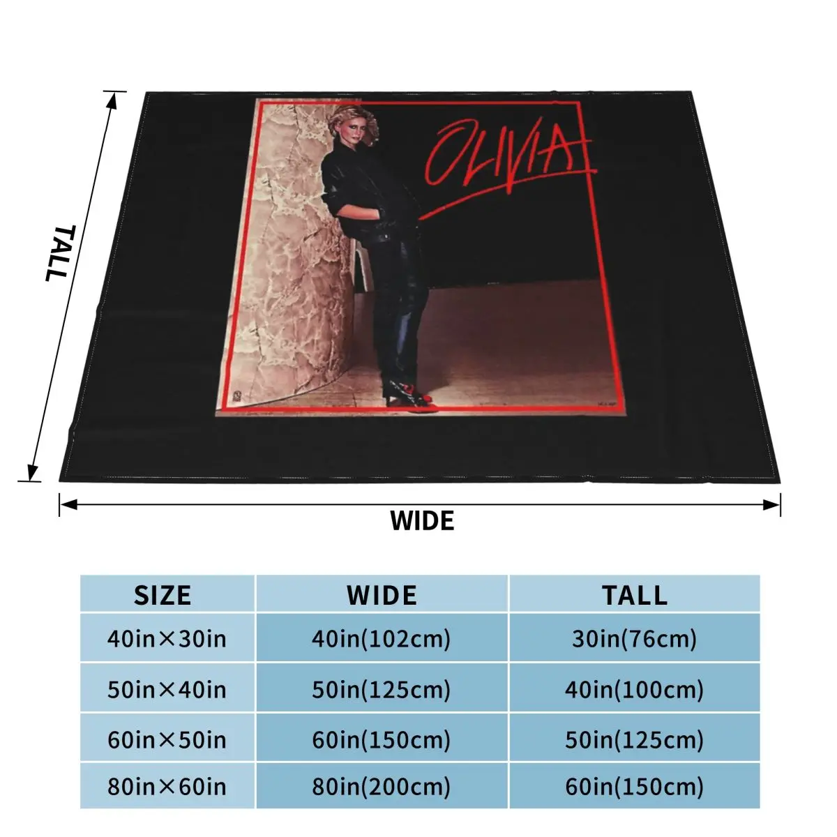 Графическое одеяло OLIVIA NEWTON-JOHN - Totally Hot