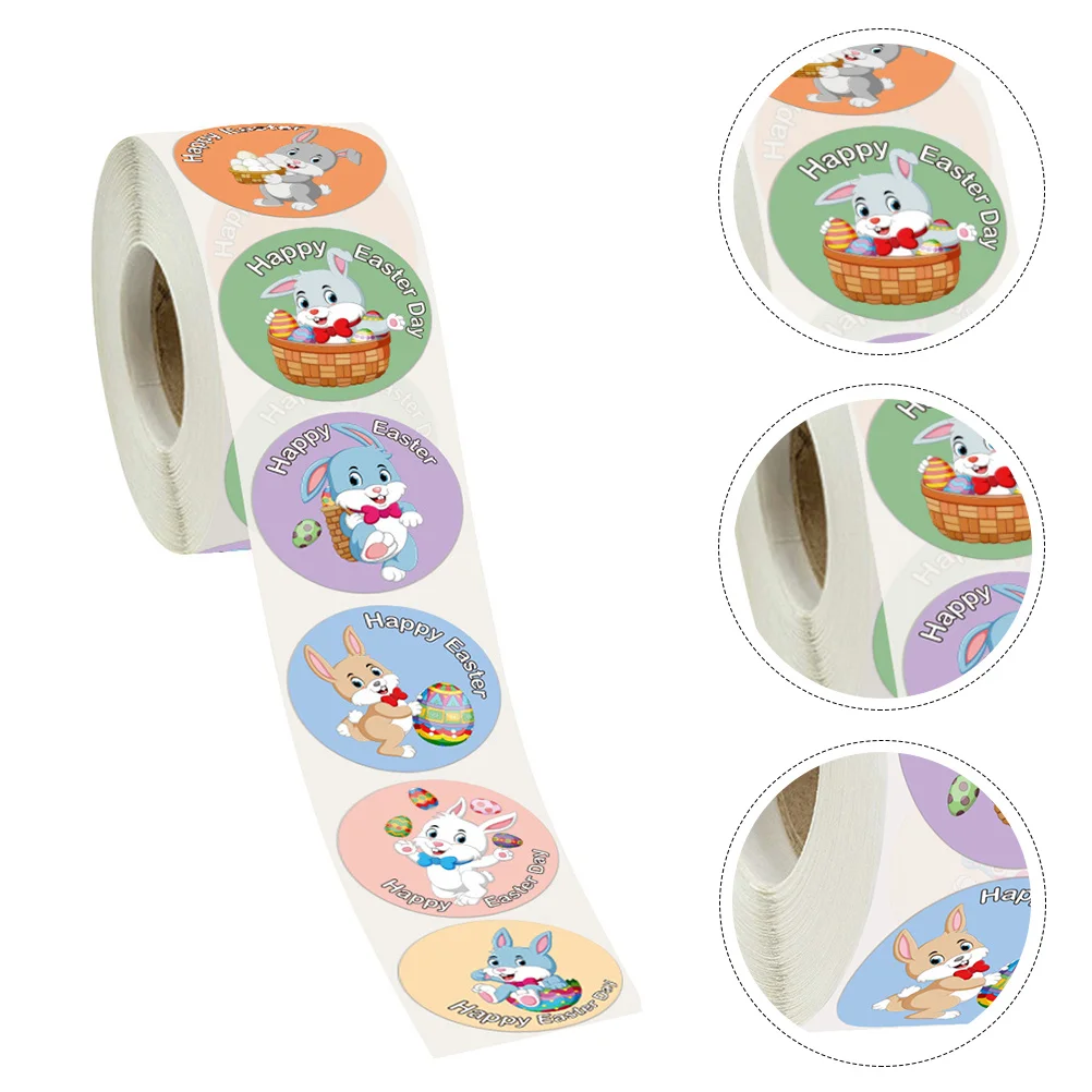 

Scrapbook Stickers Circle Stickers Diary Sticker Tape Decal Stickers Easter Stickers Cartoon Gift Bag Sticker