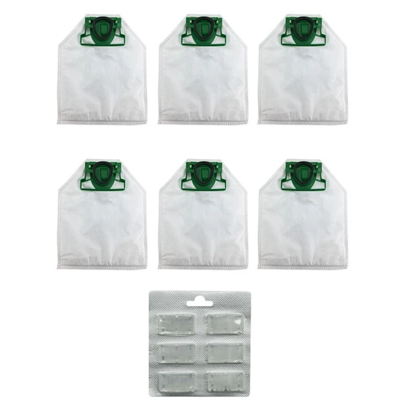 6PCS Dust Bag Vacuum Cleaner Bag 1 Pack Freshener Scented For Vorwerk Kobold VK200 FP200 Vacuum Cleaner Spare Parts