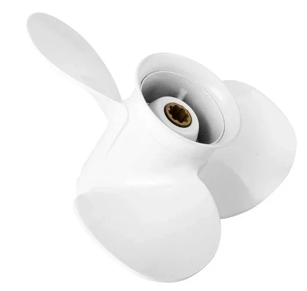 Лодочный пропеллер 63V-45943-10-EL 9 1/4x11-J 8 СПЛАВНЫХ зубьев алюминиевый сплав для