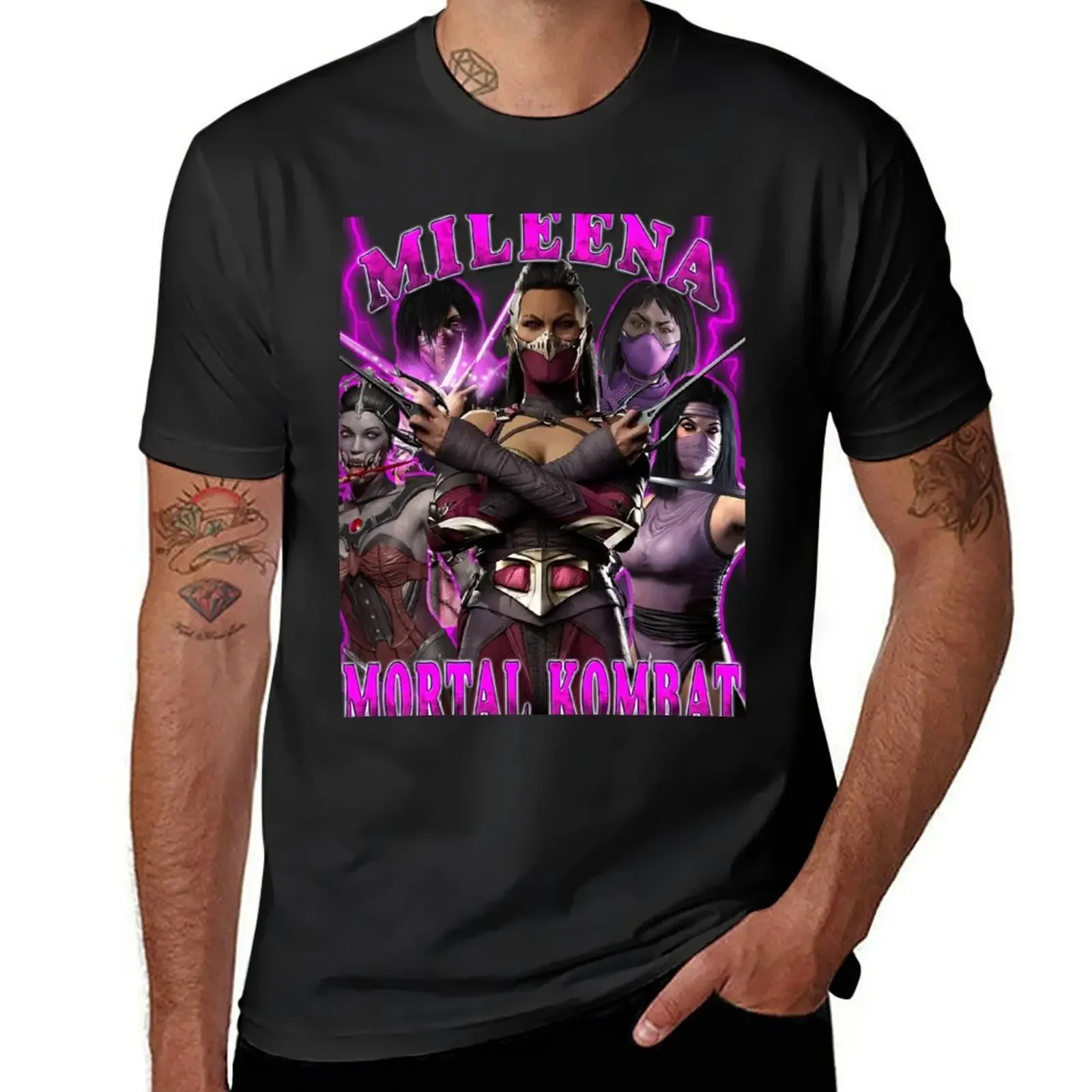 Мужская футболка с рисунком Mortal Kombat 1 - Mileena