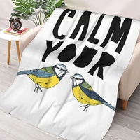 calm your tits throw blanket 3d printed sofa bedroom decorative blanket children adult christmas gift