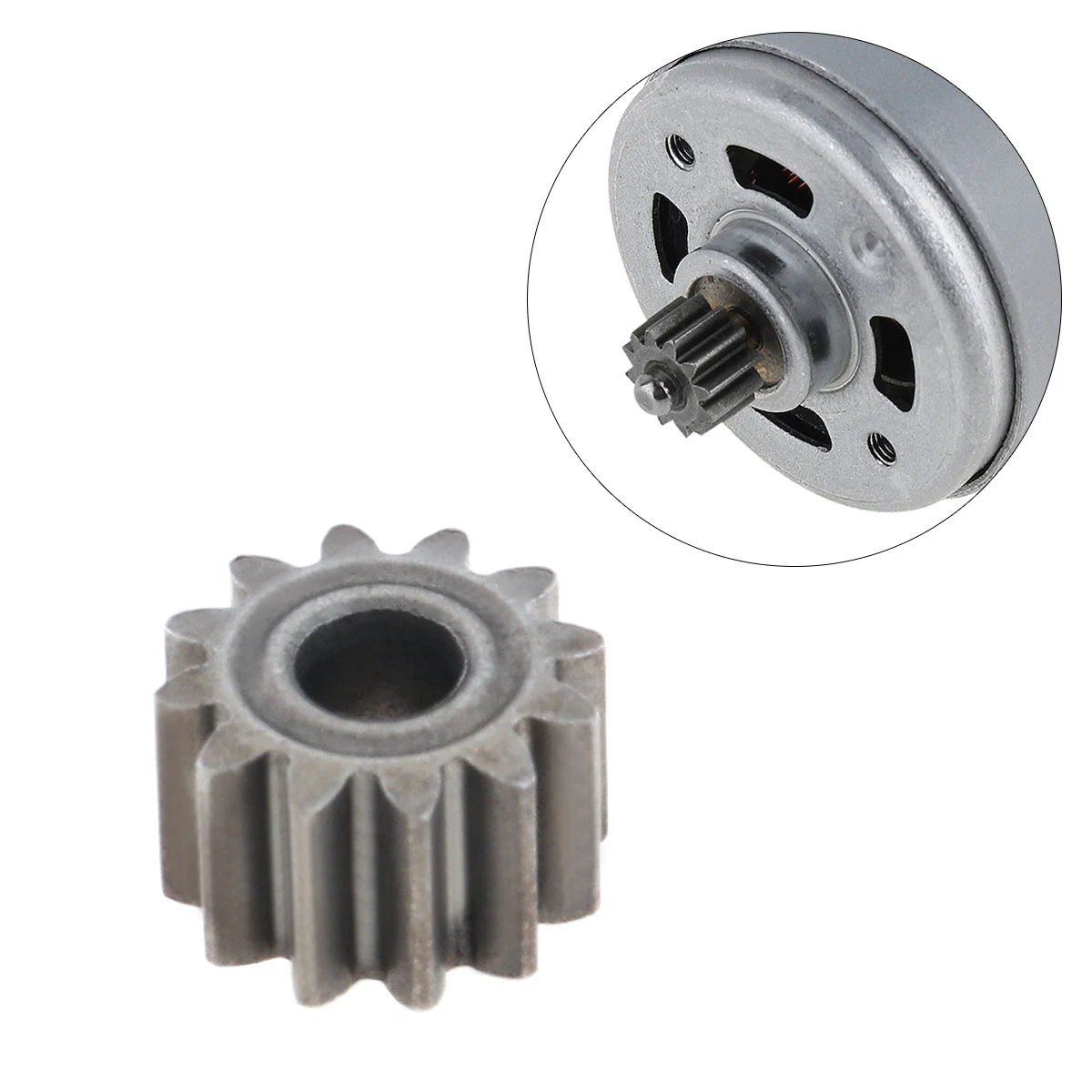 

1 Mod 12 Teeth Work Smoothly Replaceable Motor Gear for RS550 10.8V / 12V / 14.4V / 16.8V / 18V / 21V DC Motor