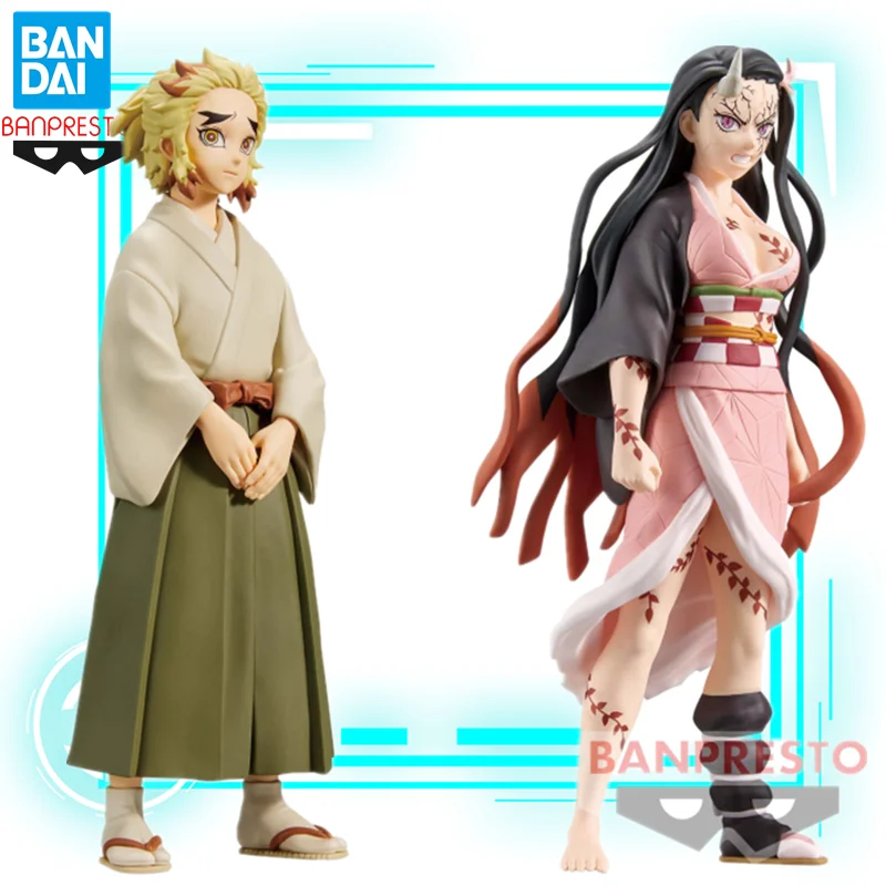 

BANDAI Banpresto Demon Slayer Rengoku Senjuro Kamado Nezuko Anime Figure Action Figurine Collectible Model Doll Gift