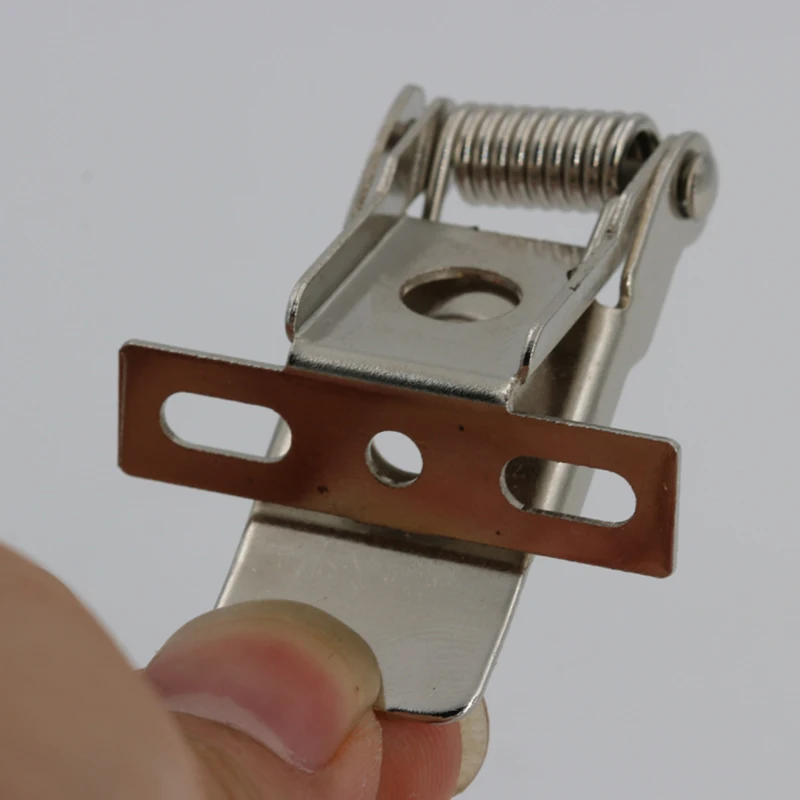 Satin-nickel spring clip for led line dight dowlight spotlight embedded fixed circlip length 50mm hardware lighting accessories |