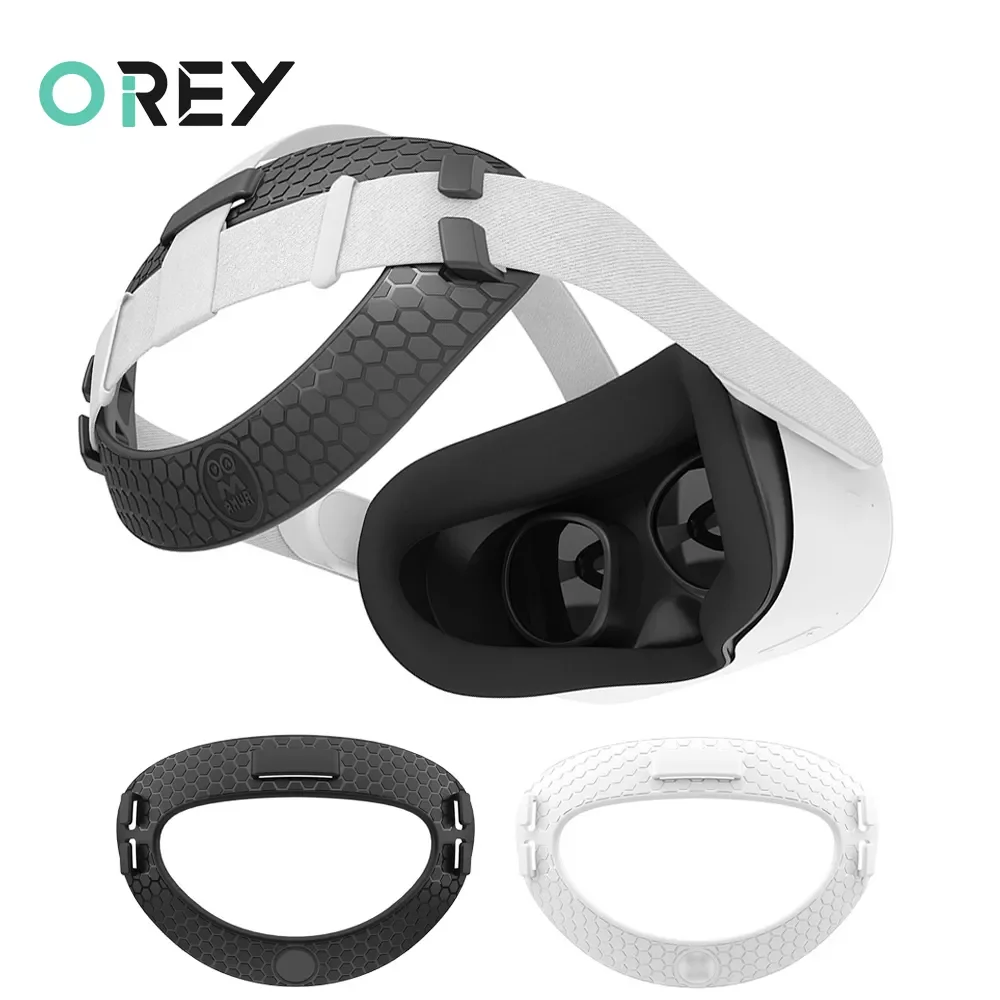 

For Oculus Quest 2 Headband Cushion Removable Professional VR Headsets Pad TPU Pressure-relieving Fixing Frame For Quest2