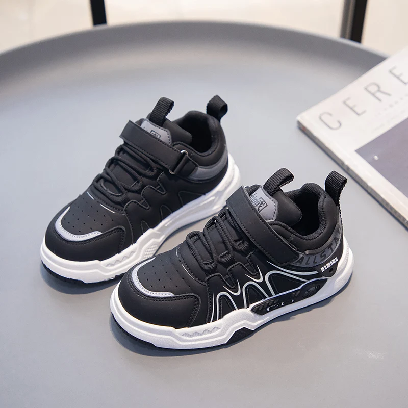 Кроссовки детские для мальчиков Мягкая прочная спортивная обувь повседневные на