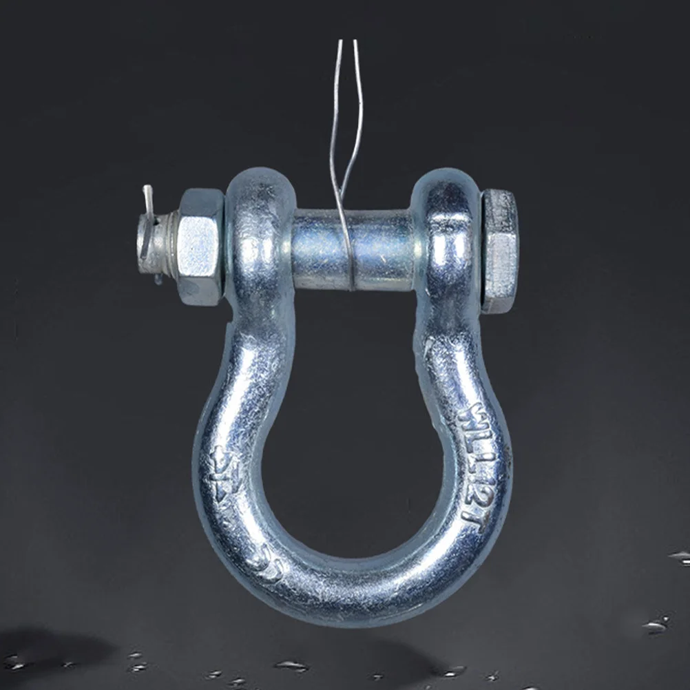 

2 Pcs Stability Heavy Duty Ring Shackles Recovery Metal Tow Material