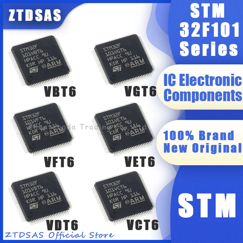 

New STM32F101V8T6 STM32F101VBT6 STM32F101VCT6 STM32F101VDT6 STM32F101VET6 STM32F101VFT6 STM32F101VGT6 STM32F101 STM IC MCU Chip