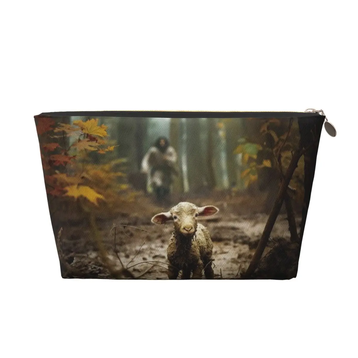 Сумка для туалетных принадлежностей Иисус и ягненка на заказ женщин