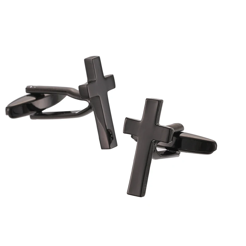 Классические мужские французские запонки для рубашки многоцветные перекрестные