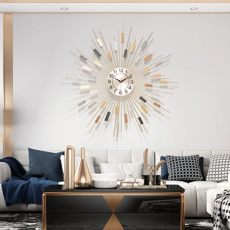 

Electronic Luxury Large Wall Clock Kitchen Decorative Wall Clock for Living Room Watches Horloge Murale Office Decoration