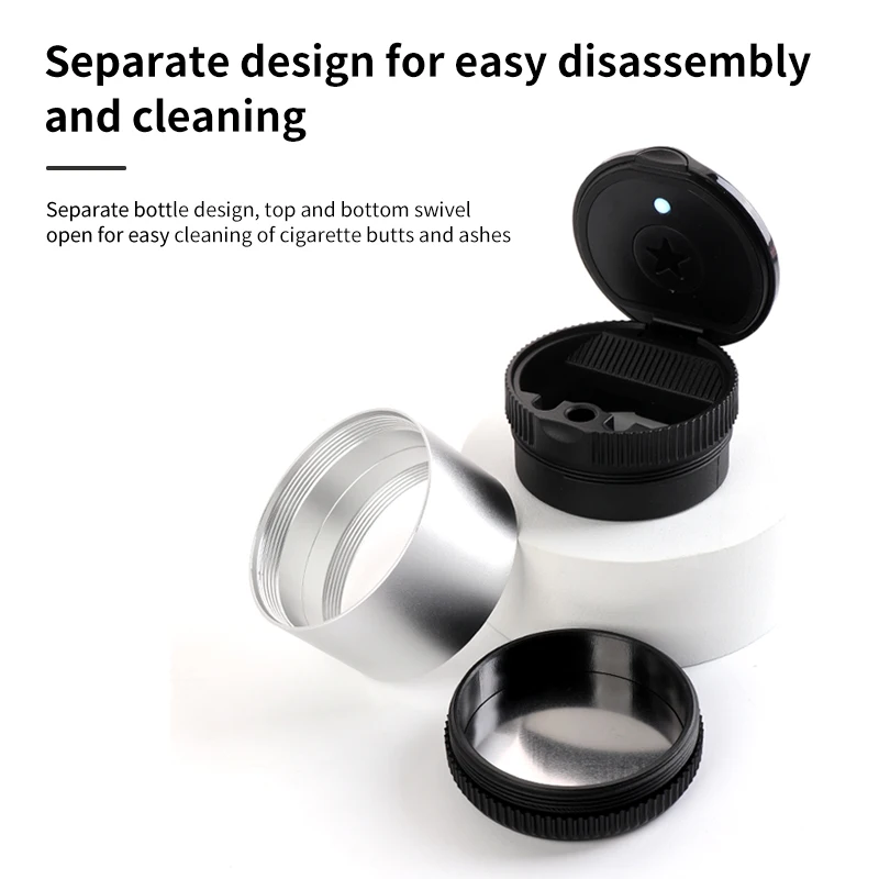 Автомобильная пепельница со вспышкой автомобильная подставка для дыма с крышкой