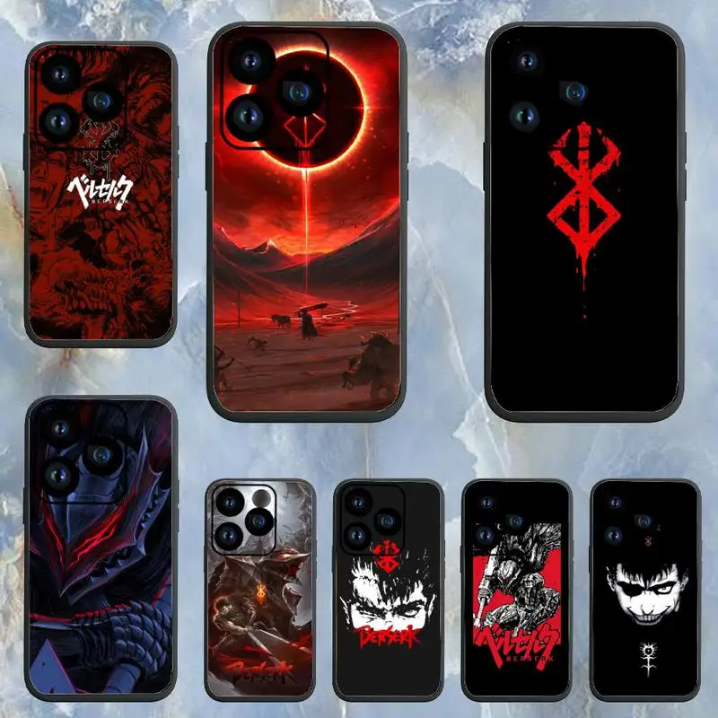 

Anime Berserk Guts Phone Case For iPhone 13 14 12 11 Pro MAX XR X SE XS 7 8 Plus iPhone13 14 Mini