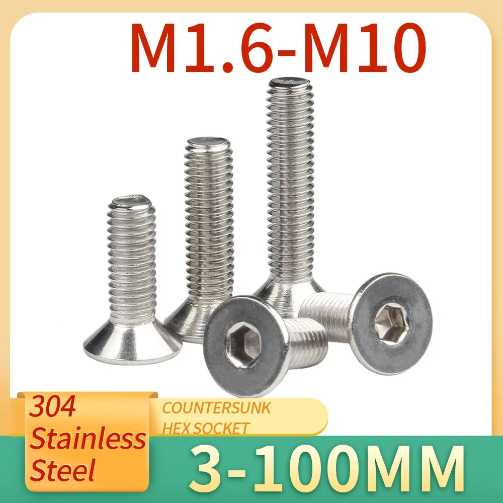 

1-50 шт., шестигранный болт из нержавеющей стали