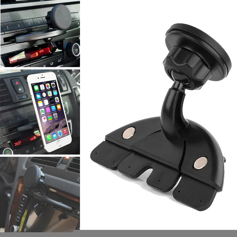 

Universal Car CD Slot Magnetic Smartphone Mount Holder Cradle Bracket Support For IPhone 12 Xiaomi Huawei Phone Tablet