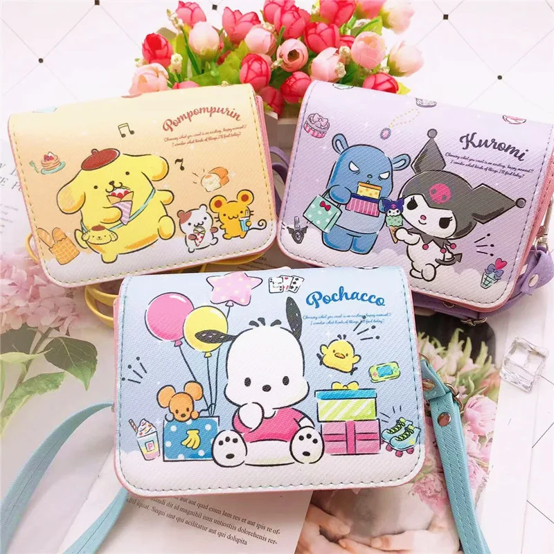 

Sanrio аниме Kawaii Kuromi Cinnamoroll почтовые детские подростковые сердца портативная ручная сумка через плечо Сюрприз подарок для детей