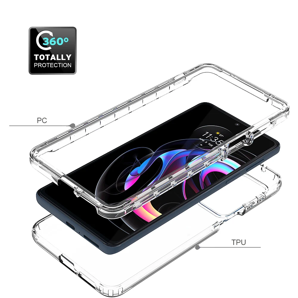 case for motorola edge 20 pro moto edge 20 lite g60s g60 g30 g20 g10 shockproof hybrid gradient color transparent phone case free global shipping