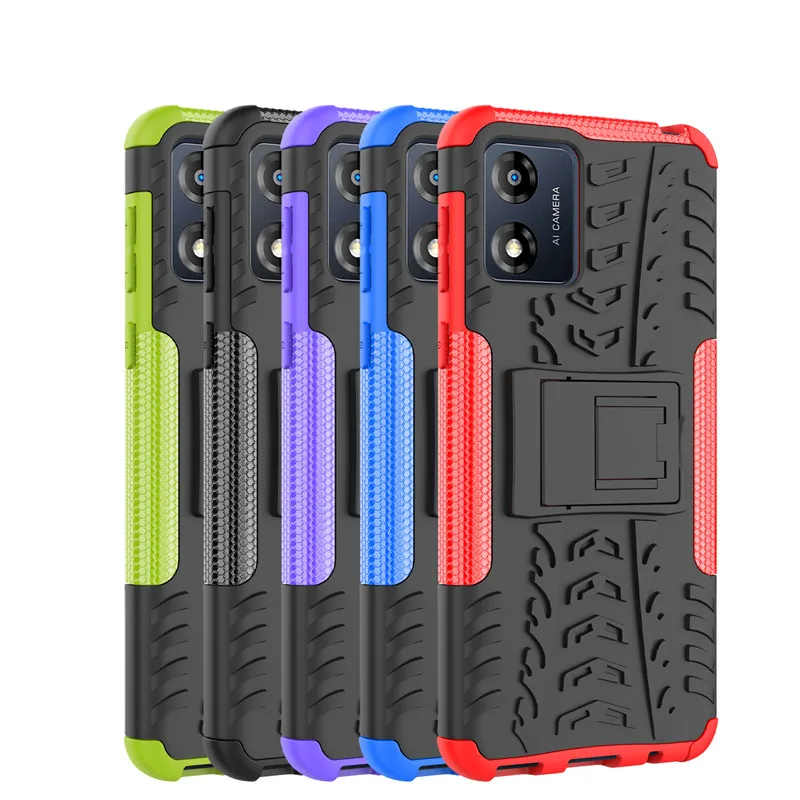 For Cover Motorola Moto E13 Case Motorola Moto E13 Cover Cases Shockproof Hard PC + Silicone Protective Cover Motorola Moto E13