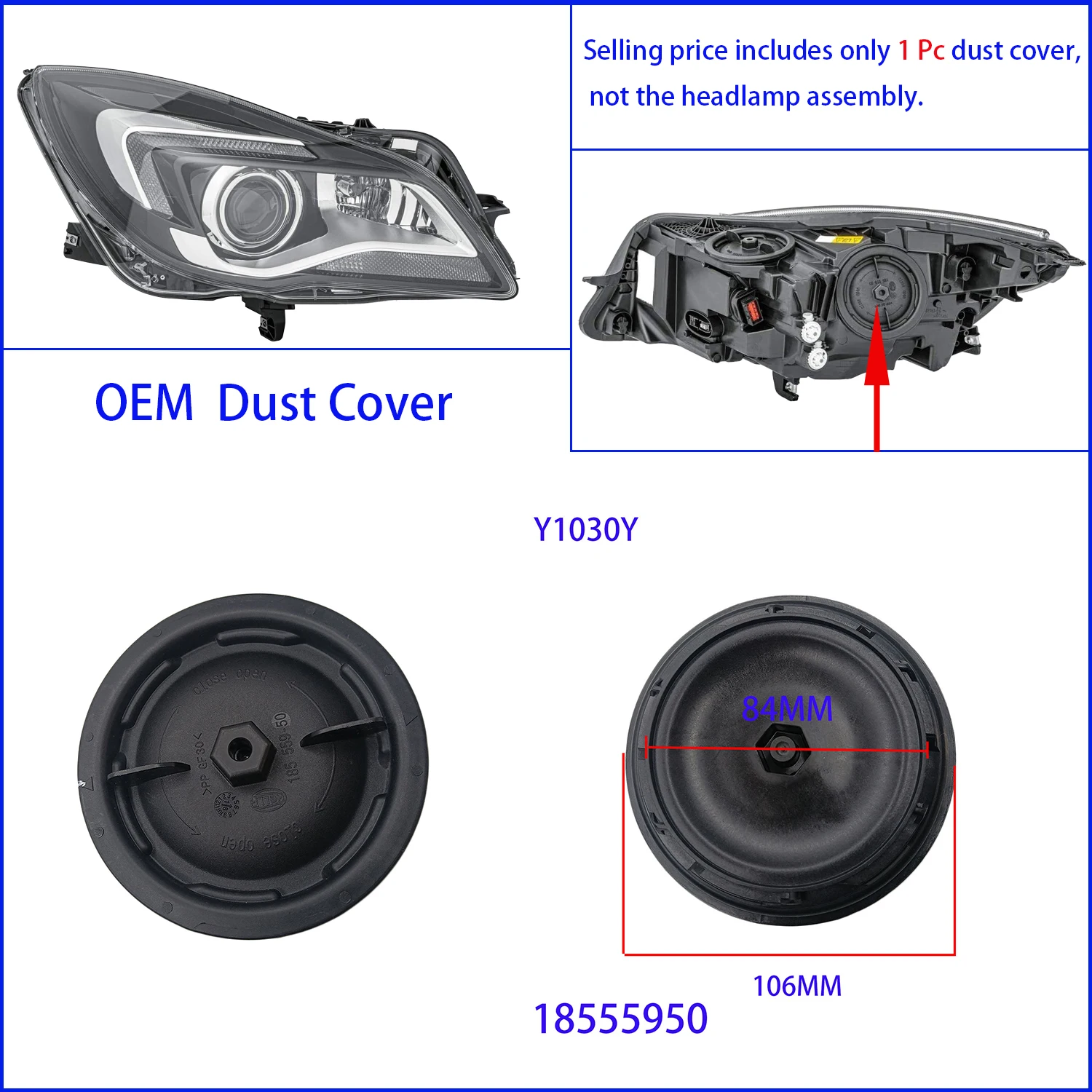 

Пылезащитная Крышка для фар Opel Vauxhall Insignia A B светодиодный, удлиненная лампа, задняя крышка 14735400 18555900 17622900