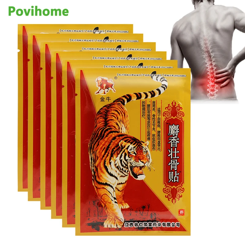 

24Pcs/3Bags Red Tiger Balm Medical Plasters Muscular Fatigue Arthritis Joint Analgesic Stickers Rheumatoid Pain Relief Patch