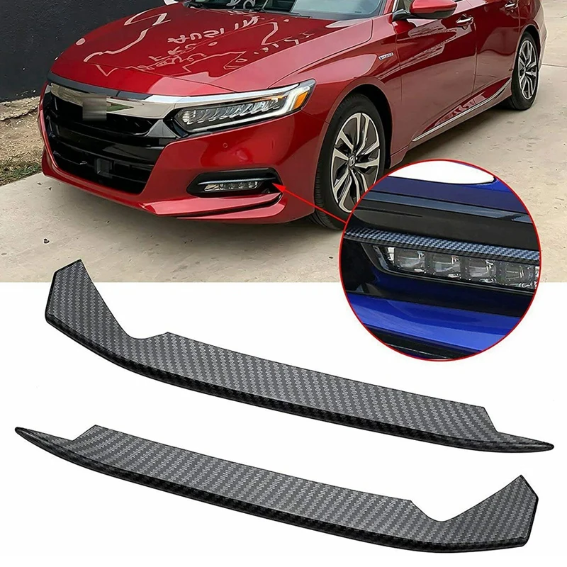

1 пара, передние противотуманные фары из углеродного волокна для Honda Accord 2018 2019 2020