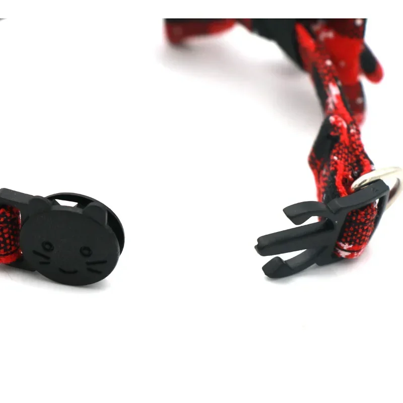 Weihnachten Bowknot Katze kleines Hunde Halsband mit Glocke Plaid Schneeflocke verstellbare abtrenn bare Haustier Schnalle