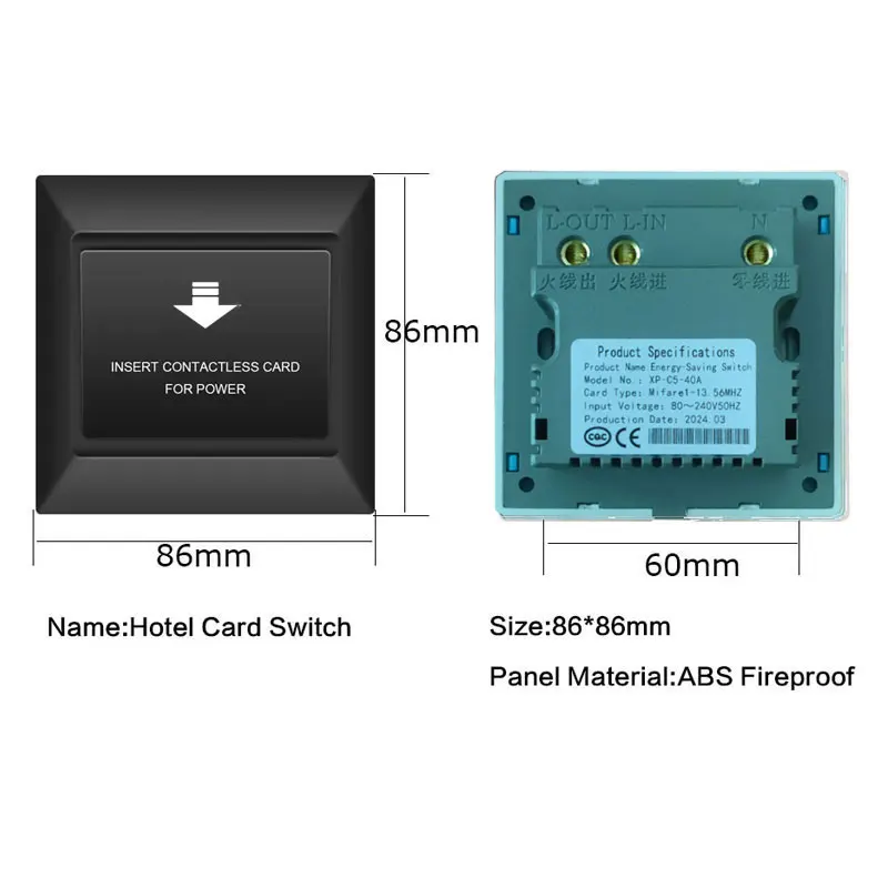 10 шт. гостиничный Электрический энергосберегающий переключатель с задержкой 15